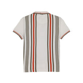 Status Quo Boys All-Over Striped Half Sleeves Regular Fit Tshirts